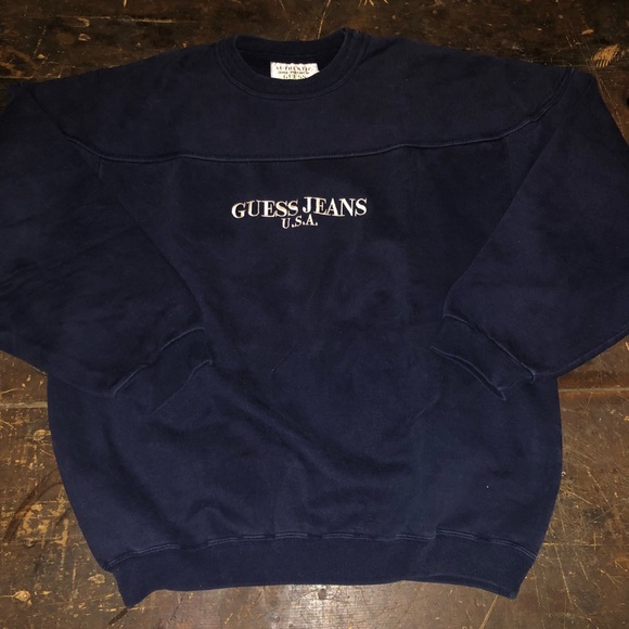 guess jeans sweatshirt vintage